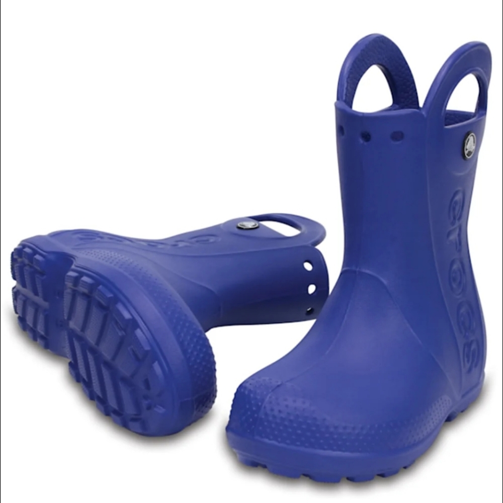 CROCS Unisex Rain Boots - Color: Sea Blue - Size C8